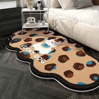 Thảm Chân Giường Cún Da Báo