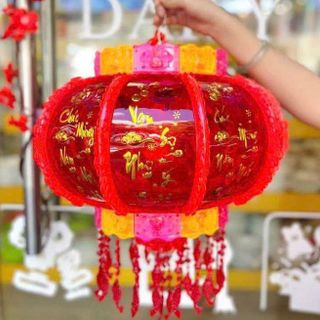 LỒNG ĐÈN LED XOAY THUỶ LẬP PHƯƠNG #60-42CM (T18)