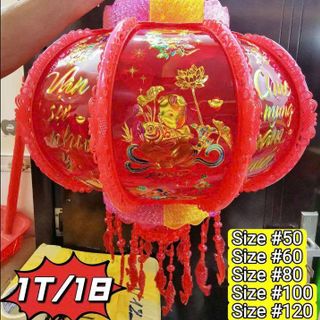 LỒNG ĐÈN LED XOAY THUỶ LẬP PHƯƠNG #60-42CM (T18)