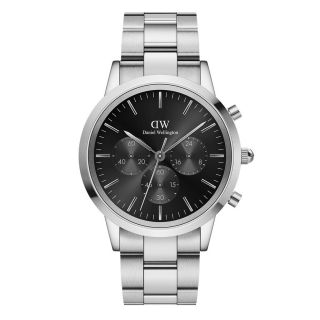 ĐỒNG HỒ NAM CAO CẤP D WELLINGTON ICONIC CHRONOGRAPH DÂY THÉP FULLBOX TEM
