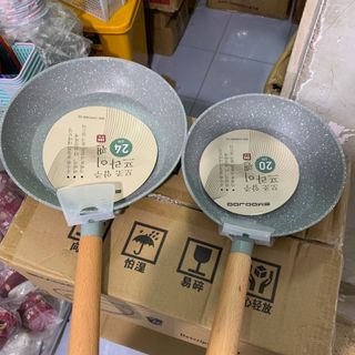 Chảo Nhật Đá Xanh Chính Hãng EMOOJO (20cm) ( THÙNG 30C )