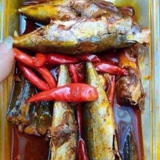 Cá nục kho cay mặn vừa ăn, món ngon nhà làm, - HỘP 450gr