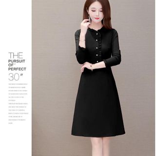 Đầm trung niên sang trong bigsize cho mẹ dự tiệc thiết kế dáng suông đẹp -L133 Nữ Women Dress