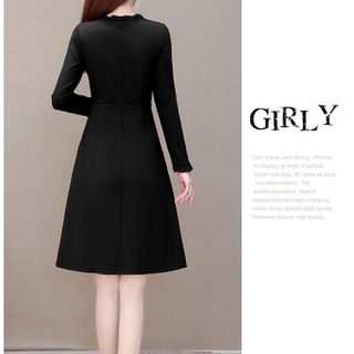 Đầm trung niên sang trong bigsize cho mẹ dự tiệc thiết kế dáng suông đẹp -L133 Nữ Women Dress