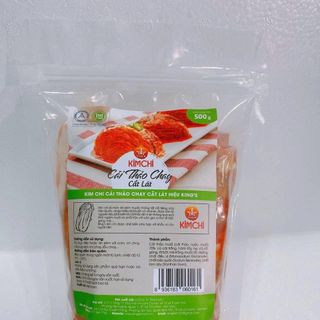 Kimchi cải thảo cắt lát chay túi zip 500g