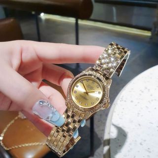 ĐỒNG HỒ NỮ THỜI TRANG RÔLET XI VÀNG SỐ HỘT