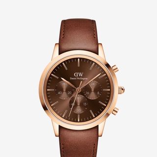 ĐỒNG HỒ NAM CAO CẤP WELLINGTON ICONIC CHRONOGRAPH DÂY DA FULLBOX TEM