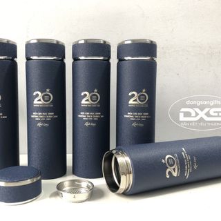 🏫 BÌNH GIỮ NHIỆT INOX - KHẮC LOGO KỶ NIỆM 20 NĂM VỀ THĂM TRƯỜNG CHÂU CẦN