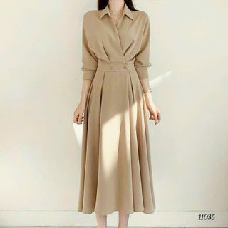 Đầm dự tiệc thiết kế dáng xoè, tay lỡ, dự tiệc chất liệu cotton lạnh, mềm mại, sang trong,thanh lịch N02