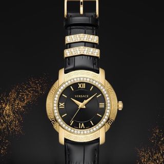 ĐỒNG HỒ NỮ CAO CẤP VERSEC DÂY DA ĐEN NIỀNG THÉP