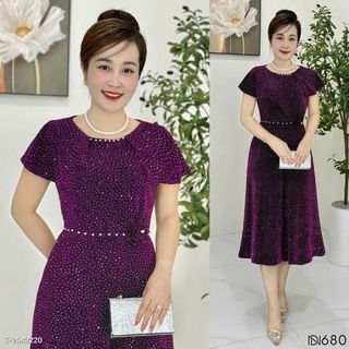 Đầm Midi Sang Trọng Cho Mẹ! 💖