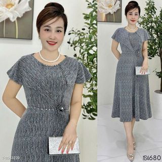 Đầm Midi Sang Trọng Cho Mẹ! 💖