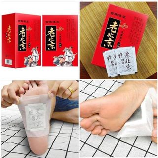 Miếng Dán Thải Độc Chân Ngải Cứu LAO BEIJING 50 Miếng Giúp Ngủ Ngon Giảm Nhức Mỏi Thải Độc Chân Thanh Lọc Cơ Thể