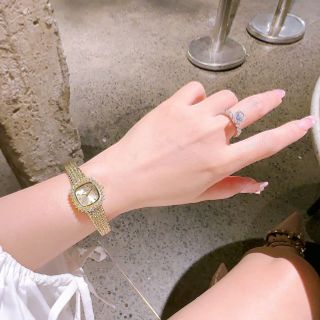 QUÀ VALENTINE ĐỒNG HỒ NỮ CHÍNH HÃNG FUNMEI FL2111 MẶT VUÔNG VIỀN ĐÁ SWA TRÁI TIM DÂY LƯỚI FULLBOX