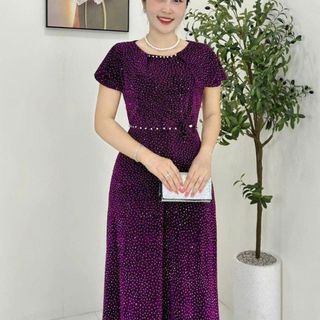 🌼 Đầm MAXI Trung Niên Dáng Chữ A Sang Trọng - Giá chỉ 750.000đ! 👗✨