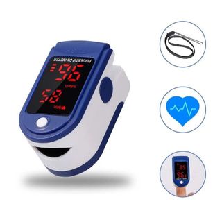 Máy đo Sp02 đo nồng độ oxy trong máu và nhịp tim Fingertip Pulse Oximeter LK-87 màn hình Led