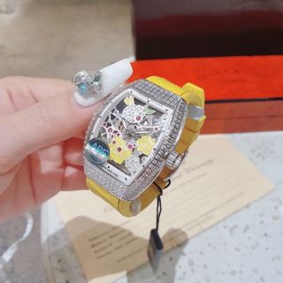 SĂN SALE CUỐI NĂM ĐỒNG HỒ NỮ SIÊU CẤP PRANCK MULLER ĐÍNH ĐÁ MẶT HOA