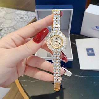 QUÀ VALENTINE ĐỒNG HỒ NỮ CHÍNH HÃNG FUNMEI F2054 ĐÍNH SWAROSKI FULLBOX TEM HÃNG