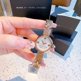 ĐỒNG HỒ NỮ CAO CẤP MACR JB DÂY THÉP HỒNG SIZE MINI