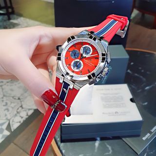 SĂN SALE CUỐI NĂM ĐỒNG HỒ NAM SIÊU CẤP MAURIC CHONOGRAP AIKON DÂY DA