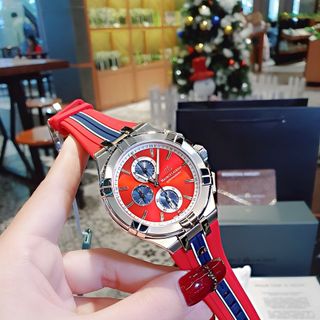 SĂN SALE CUỐI NĂM ĐỒNG HỒ NAM SIÊU CẤP MAURIC CHONOGRAP AIKON DÂY DA