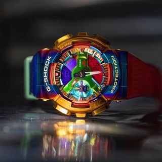 SĂN SALE CUỐI NĂM ĐỒNG HỒ ĐIỆN TỬ CAO CẤP KASIO RAINBOW NIỂNG THÉP  FULLBOX