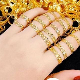 Sĩ 50 chiếc nhẫn kim tiền vàng 18k