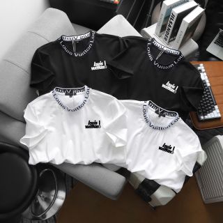 Áo thun nam. Chất vải cotton 4 chiều mịn đẹp.  Logo in cao đẹp mắt cùng bo phối sang trọng.