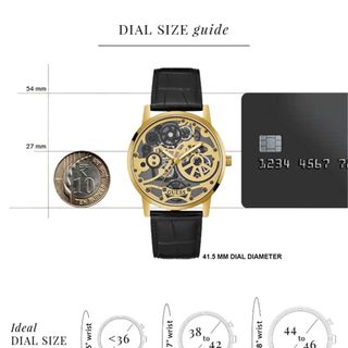 ĐỒNG HỒ NAM CAO CẤP GUECC DÂY DA MẶT TRÒN