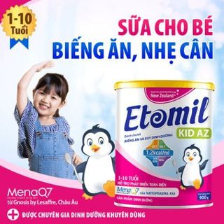 SỮA TĂNG CÂN CHO TRẺ BIẾNG ĂN, CHẬM LỚN ETOMIL KID AZ 900G - ETOMIL