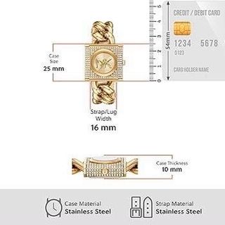 ĐỒNG HỒ NỮ CAO CẤP MICHAEL K CHAIN LOCK LẮC FULLBOX