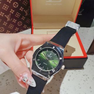 SĂN SALE CUỐI NĂM ĐỒNG HỒ NAM THỜI TRANG HULOT NIỀNG TRƠN DÂY CAO SU