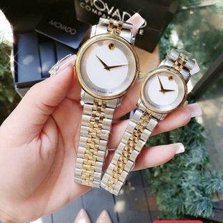 SĂN SALE CUỐI NĂM ĐỒNG HỒ NAM NỮ CAO CẤP MOVODA DÂY THÉP MẶT TRƠN LẺ SIZE