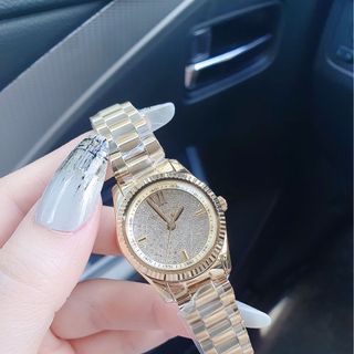 ĐỒNG HỒ NỮ CAO CẤP MICHAEL K GOLD MẶT TRÒN MINI FULL ĐÁ FULLBOX