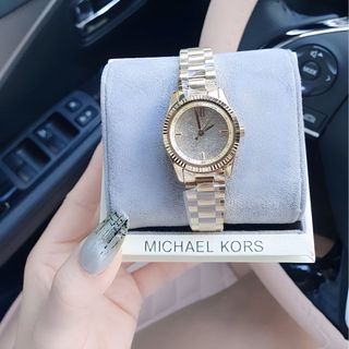 ĐỒNG HỒ NỮ CAO CẤP MICHAEL K GOLD MẶT TRÒN MINI FULL ĐÁ FULLBOX