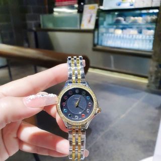 SĂN SALE CUỐI NĂM ĐỒNG HỒ NỮ THỜI TRANG PENDI DÂY DEMI MẶT ĐEN KHOÁ BƯỚM