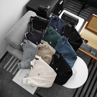 Áo Khoác Thời Trang tay dài Polo.  Chất vải cotton dày mịn.