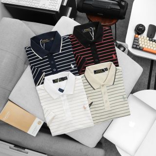 Áo Polo nam.  Chất vải cotton mắc cá sấu đẹp mướt mát