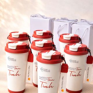 Bình giữ nhiệt in logo Hygie and Panacee