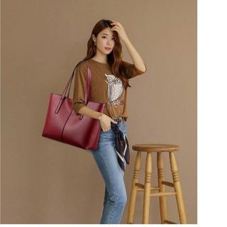 Túi xách nữ thời trang trung niên sang trọng quý phái, da cao cấp, dây đeo vai, xách taysize 32cm TX15 Bag Tote