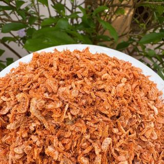 Tép khô, tép riu loại nhỏ, vị mặn, dùng nấu Bún riu