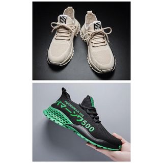 Giày sneaker thể thao nam buộc dây siêu nhẹ, chất liệu vải lưới tricot GN03