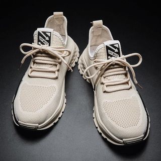 Giày sneaker thể thao nam buộc dây siêu nhẹ, chất liệu vải lưới tricot GN03