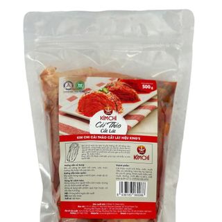 Kimchi cải thảo cắt lát cay vừa túi zip 500g