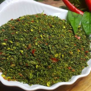 MUỐI LÁ É - ĐẶC SẢN MIỀN TRUNG - HƯƠNG VỊ MIỀN NAM, cay mặn - HỦ 100GR