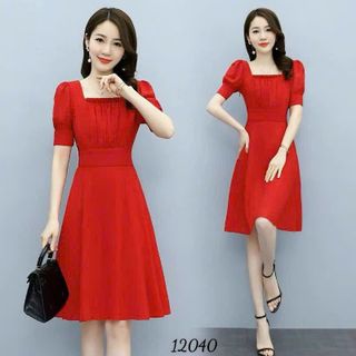 Đầm trung niên cho mẹ bigsize chất liệu voan chiffon cao cấp dự tiệc sang trọng thiết kế dáng xoè đẹp A29
