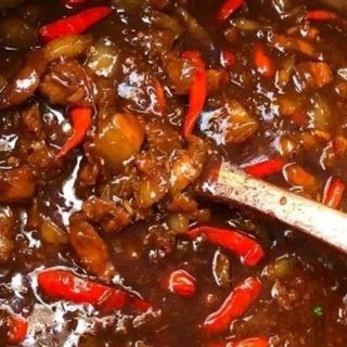 MẮM RUỐC XÀO THỊT BA RỌI,VAI (ĐẶC SẢN HUẾ ) - 400GR/HỦ