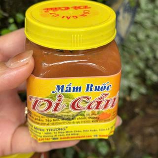 Mắm ruốc HỦ NHỎ Dì Cẩn Đà Nẵng, thêm gia vị ăn kèm với trái cây, rau củ luộc, thịt luộc - hủ 200g