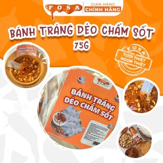 Bánh Tráng Dẻo Chấm Sốt FOSA , Độc Lạ, Deo Dẻo Đắm Say, Cay Ngon Dậy Vị