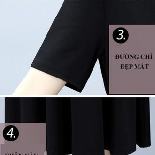 Đầm trung niên sang trong cho mẹ cao cấp bigsize dự tiệc thiết kế dáng suông đẹp - T05